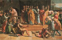 Raphael: The Death of Ananias