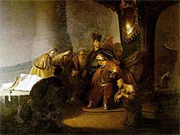 Rembrandt Harmensz. van Rijn: Judas Returns the Silver Coins