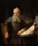 Rembrandt Harmensz. van Rijn: St. Paul at his desk