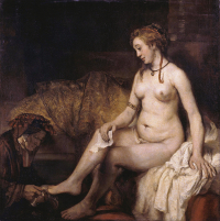 Rembrandt Harmensz. van Rijn: Bathing Bathsheba (1654)