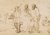 Rembrandt Harmensz. van Rijn: Walking to Emmaus