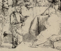Rembrandt Harmensz. van Rijn: Young Jesus Standing among the Doctors