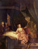 Rembrandt Harmensz. van Rijn: Joseph Accused by Potiphar's wife (Washington)