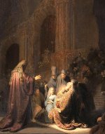 Rembrandt Harmensz. van Rijn: Simeon's Song of Praise (1631)