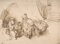 Rembrandt Harmensz. van Rijn: Nathan Admonishes David