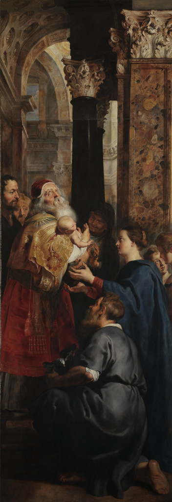 Presentation in the Temple (Deposition - right panel) by Peter Paul Rubens, Luke 2:22-40, Bible.Gallery