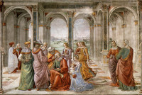 Domenico Ghirlandaio: Zacharias writes John's name