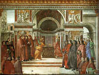 Domenico Ghirlandaio: The Angel appears to Zacharias