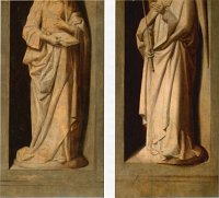 grisailles of Mary and Gabriel