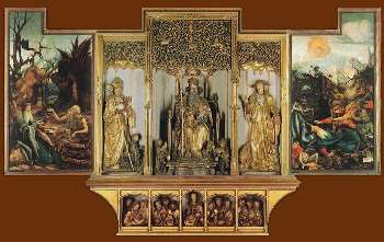 Isenheim altar, opened, 2nd phase