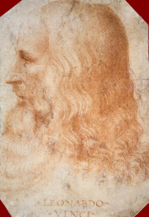 portrait of Leonardo da Vinci